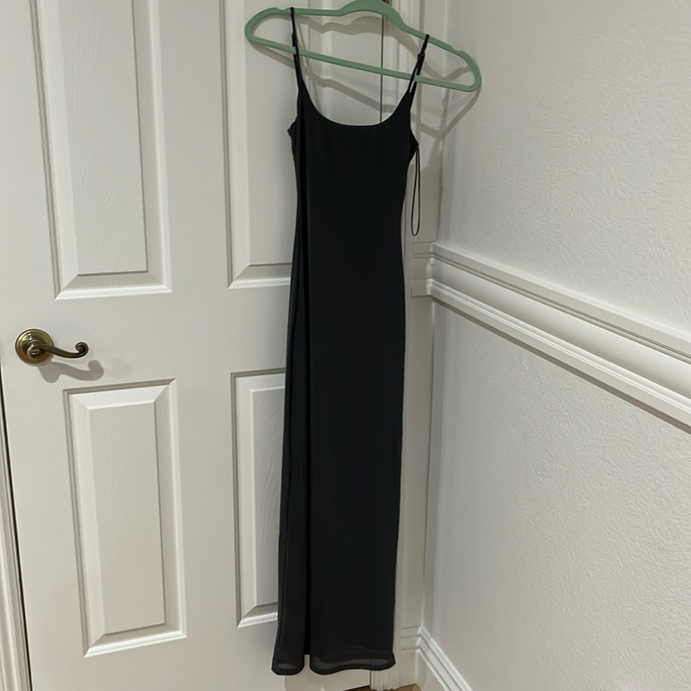 Princess Polly oscar gray / slate midi dress